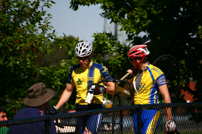 Mason and Brian, post-race