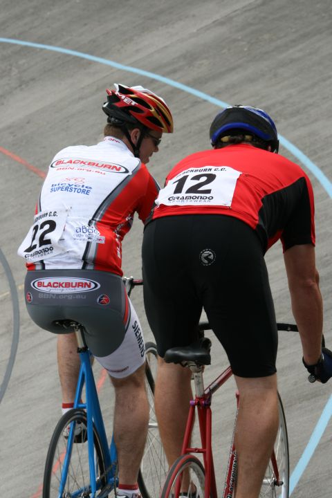 Chris Dann watches his opponent