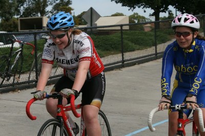 Both girls happy with the day and their racing