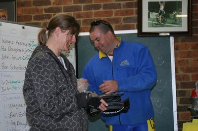 Karen Wiggins won the daily aggregate on countback