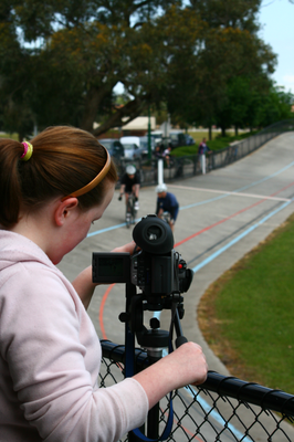 Jodie Dundas had video duties for the day Jodie Dundas had video duties for the day