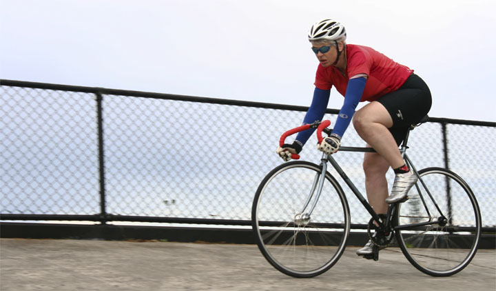 Jennifer Campbell on the fence